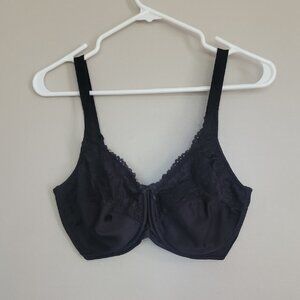 Lilyette Black Underwire Bra Size 36DDD